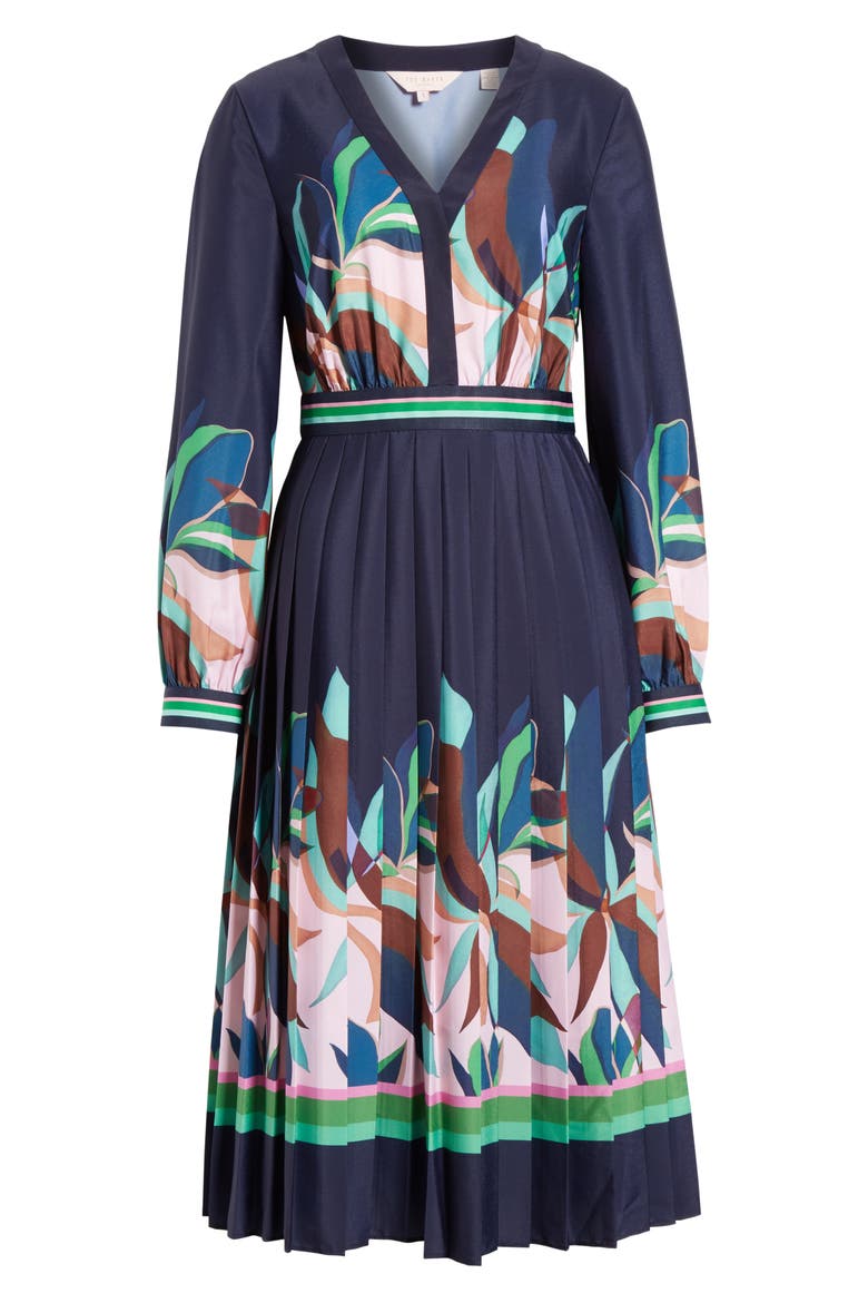 Leonore Supernatural Fit & Flare Dress, Alternate, color, NAVY