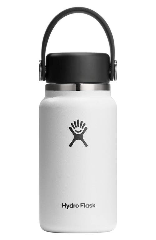 Hydro Flask Micro Hydro Mini Water Bottle In White