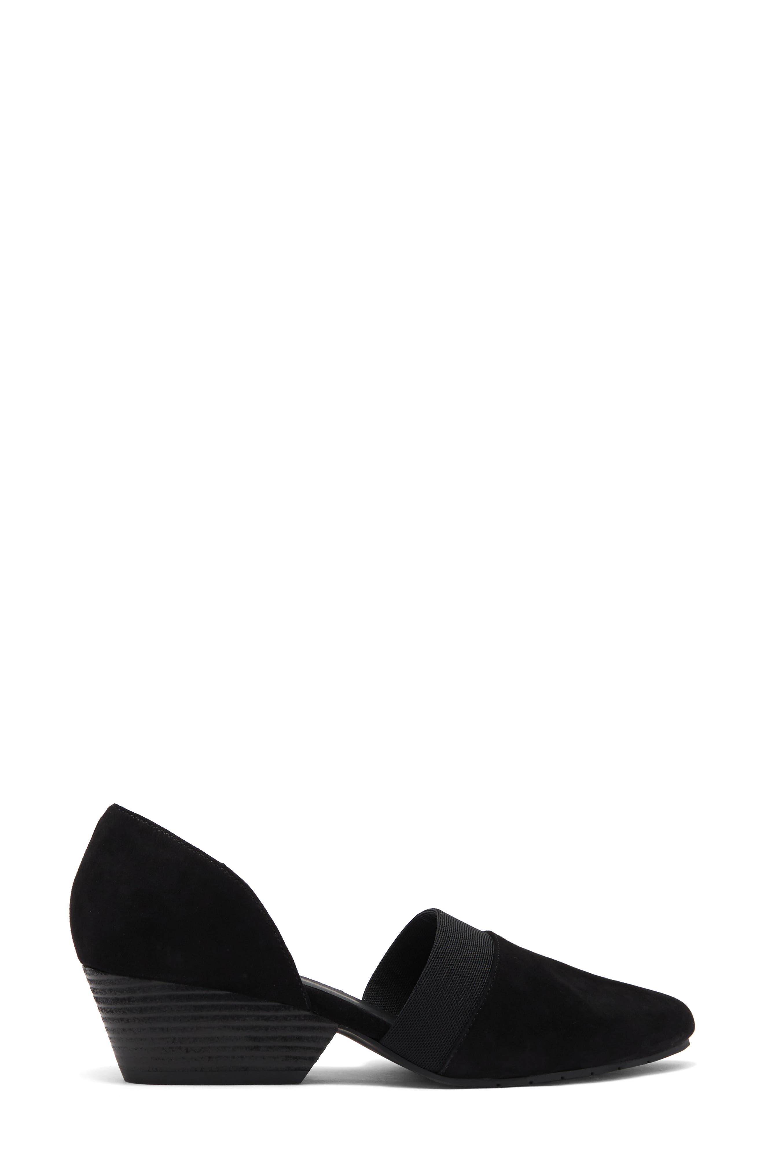 Eileen Fisher Hilly Wedge d'Orsay Pump, Alternate, color, Black