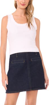 Vince Camuto Ruffle Rib Tank