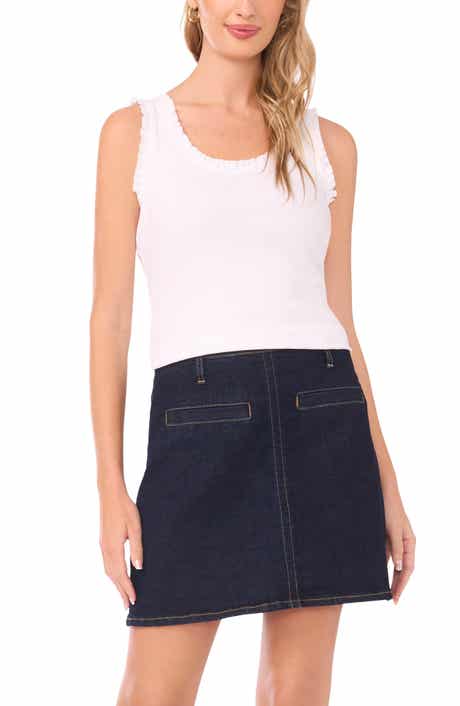 Vince Camuto Ruffle Rib Tank