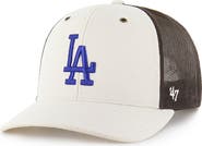 CARHARTT X 47 Men's Carhartt x '47 Natural/Brown Los Angeles Dodgers Undyed Trucker Adjustable Hat
