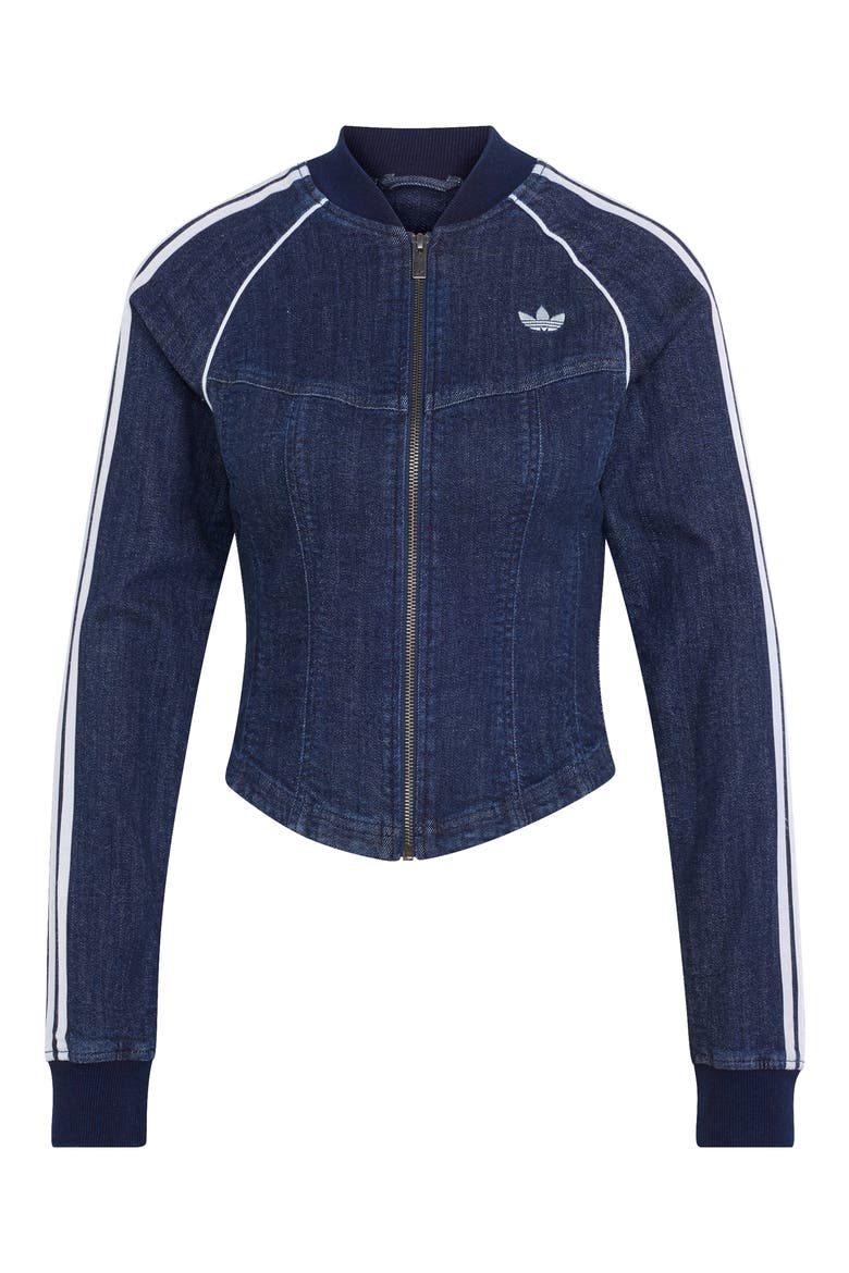 Superstar Corset Track Jacket, Alternate, color, INDIGOWASH