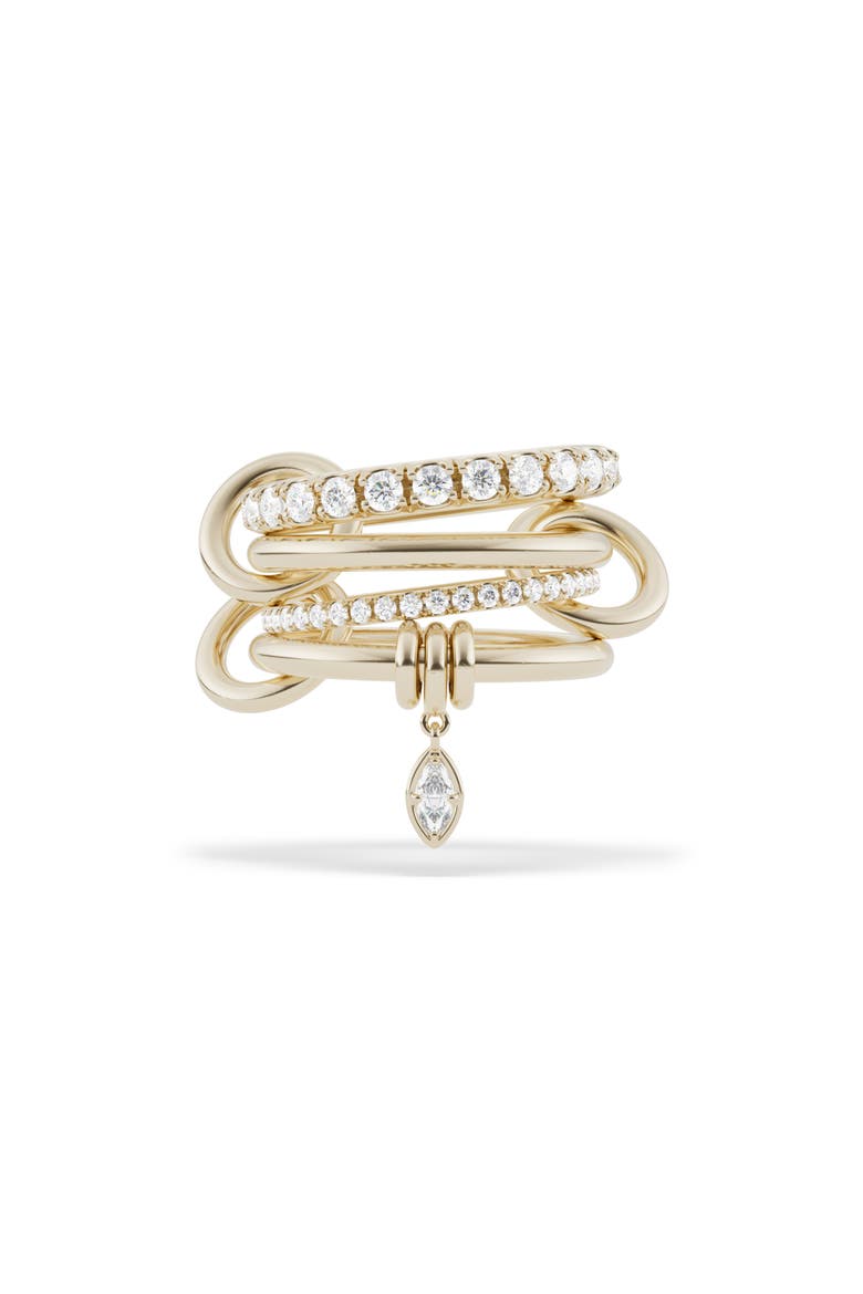 Inara 18k Gold Diamond Stack Ring, Main, color, YELLOW GOLD
