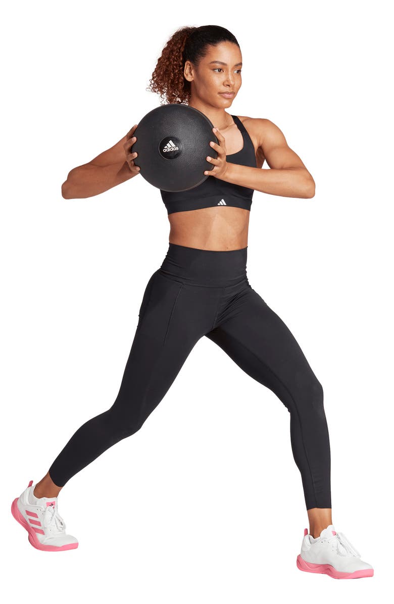 adidas Optime Luxe Pocket 7/8 Leggings, Alternate, color, 