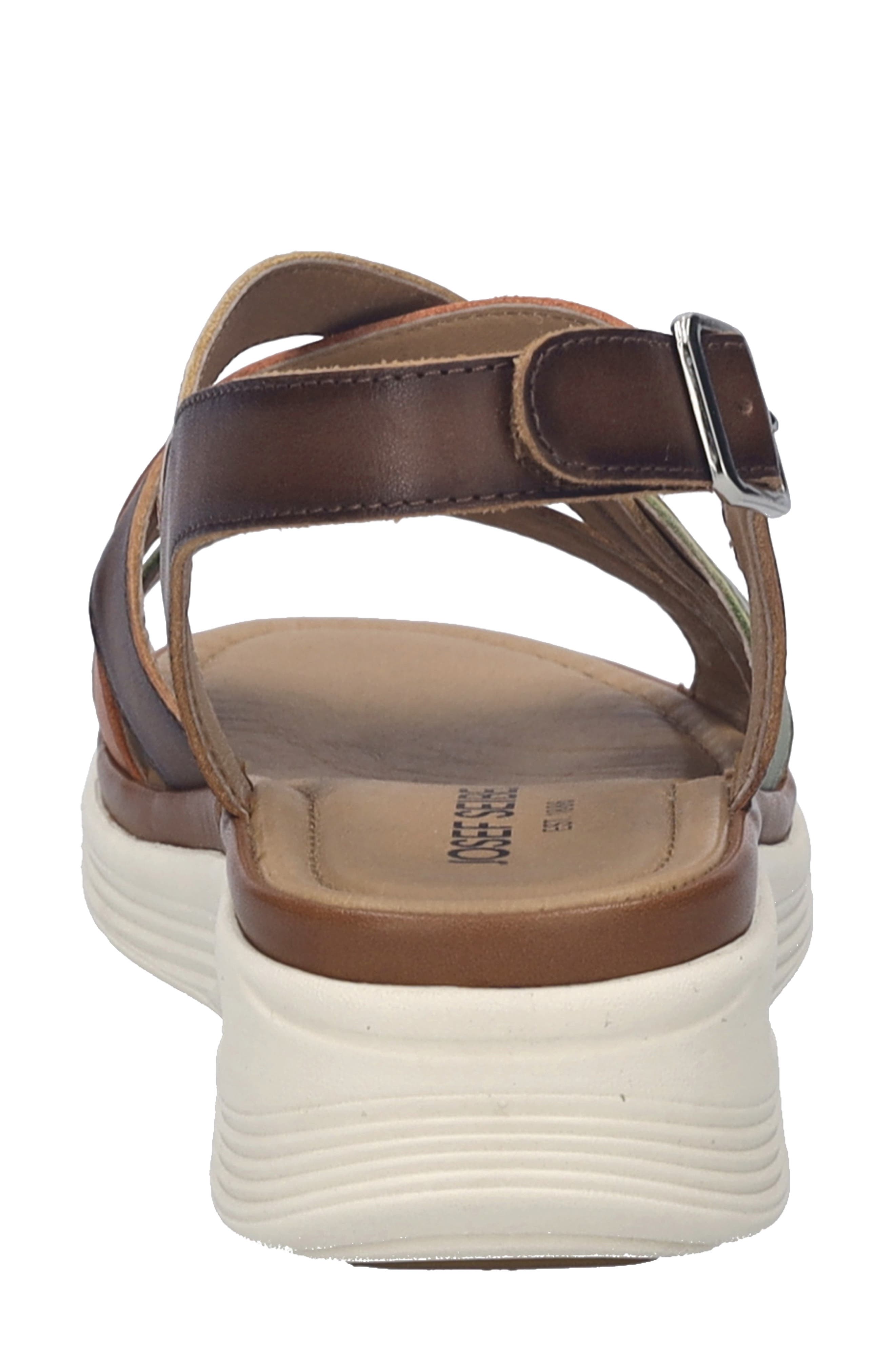 Josef Seibel Sevran Strappy Sandal, Alternate, color, Green