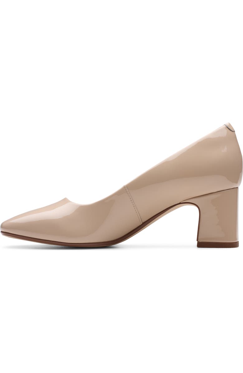 Clarks<sup>®</sup> Fernie Court Block Heel Pump, Alternate, color, Sand Patent