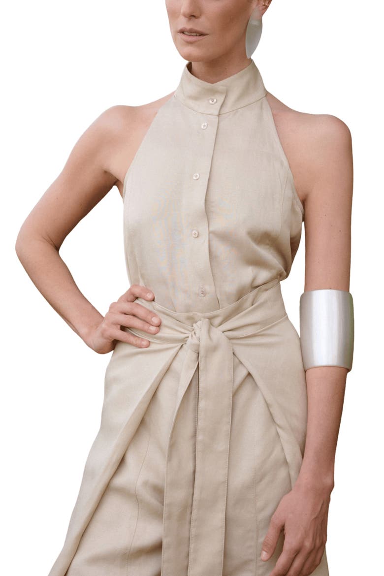 Trama Pants, Alternate, color, Beige