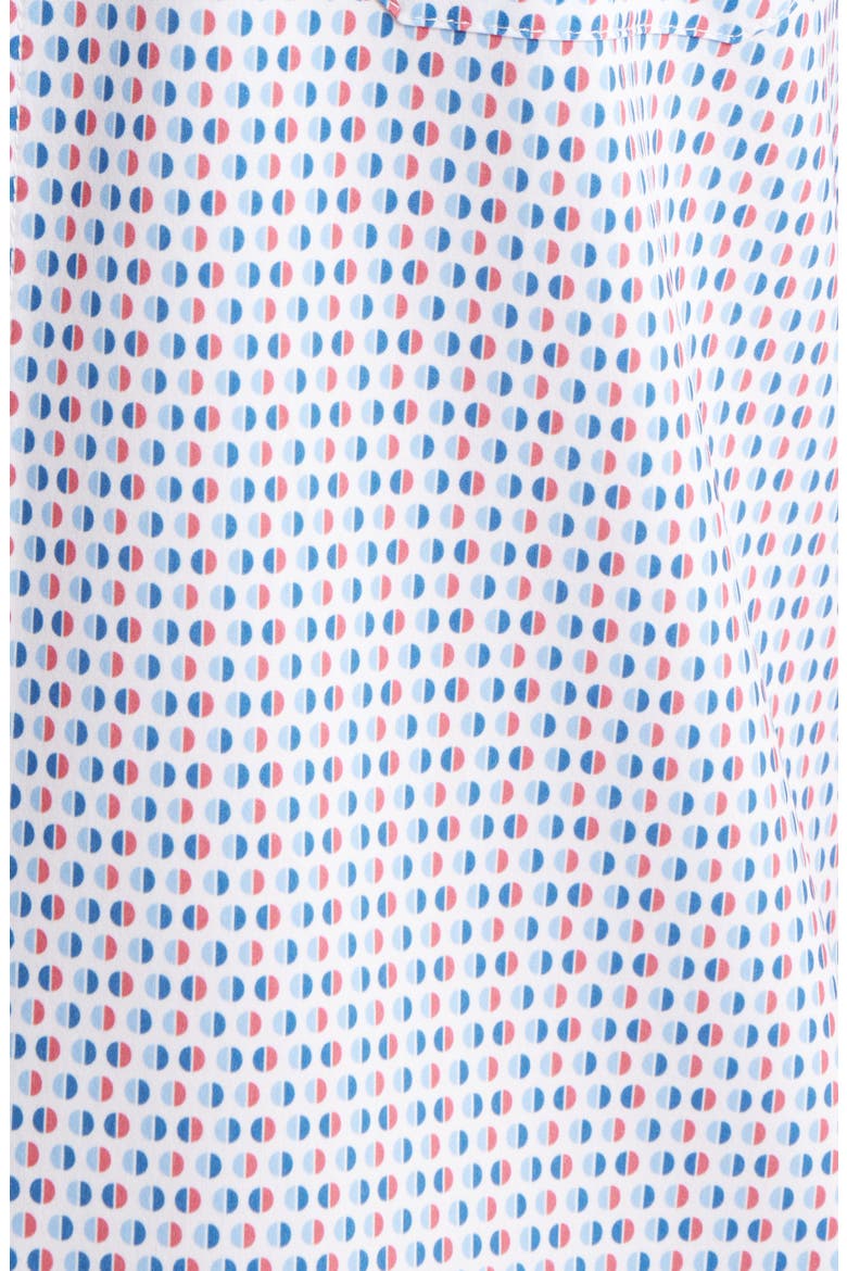 Leeward Trim Fit Neat Short Sleeve Button-Up Shirt, Alternate, color, WHITE ABSTRACT CIRCLE CLASSIC