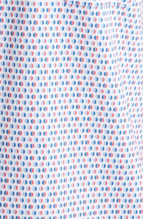 Mizzen + Main Mizzen+main Leeward Trim Fit Neat Short Sleeve Stretch Button-up Shirt