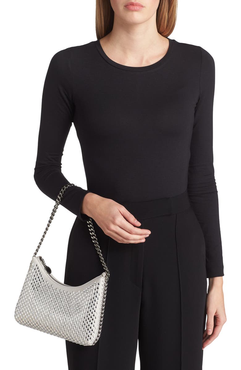 Stella McCartney Mini Falabella Embellished Shoulder Bag, Alternate, color,