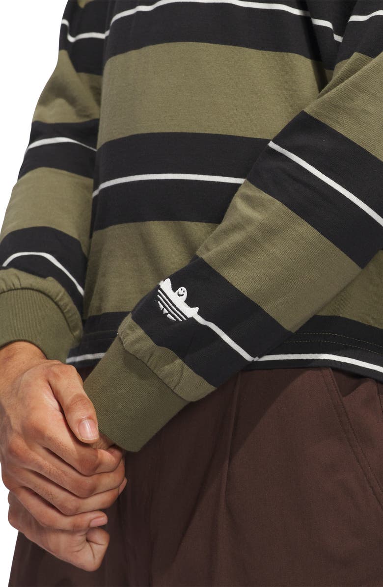 adidas Shmoofoil Rugby Shirt, Alternate, color, Olive Strata