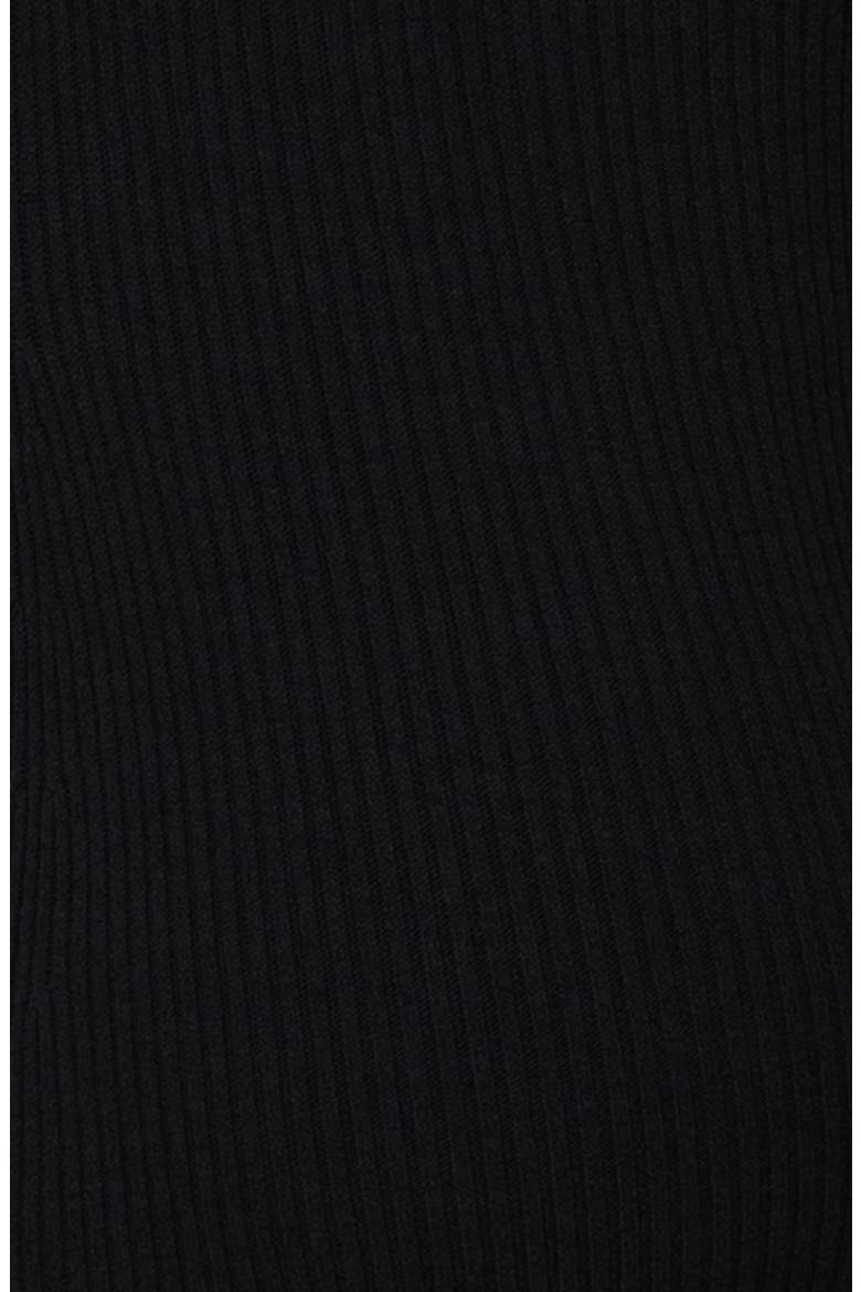 Turtleneck Long Sleeve Rib Maternity Sweater Dress, Alternate, color, BLACK