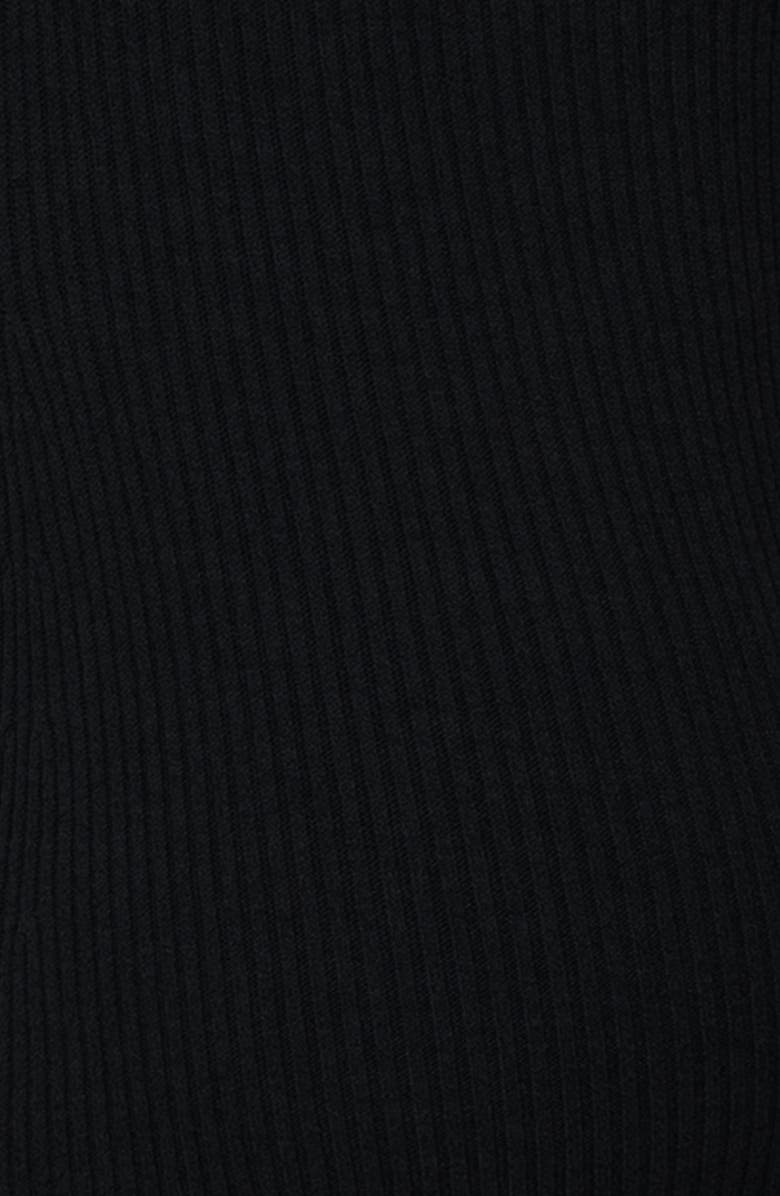 PIETRO BRUNELLI MATERNITY Turtleneck Long Sleeve Rib Maternity Sweater Dress, Alternate, color, Black