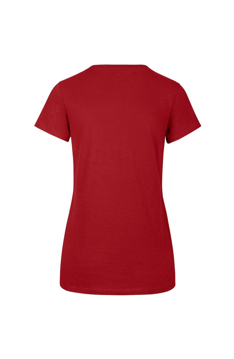 '47 Women's Profile x 47 Red Indiana Fever Logo Lockup Plus Size T-Shirt, Alternate, color, Red