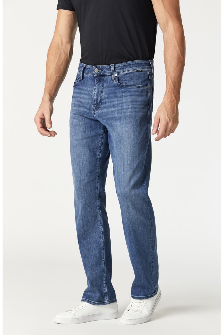 Matt Relaxed Straight Leg Jeans, Alternate, color, MID SUPERMOVE