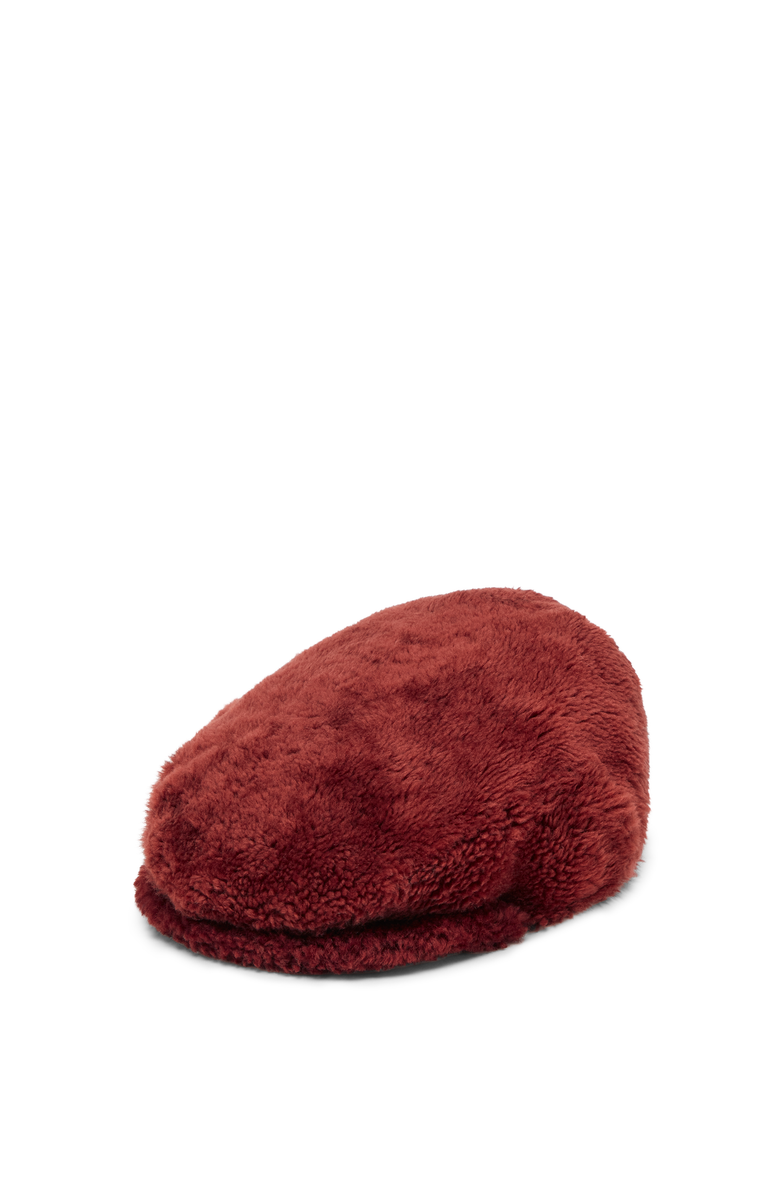 Brunello Cucinelli Merino shearling flat cap, Main, color, 