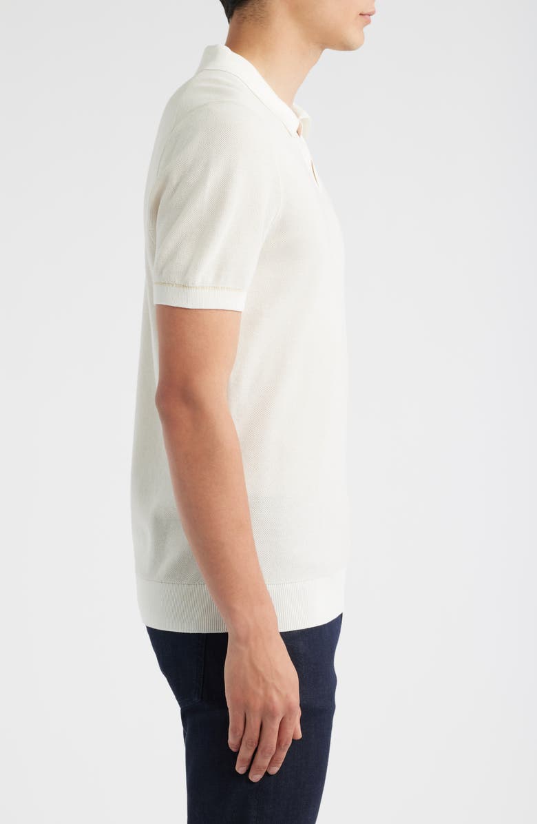 BOSS Jianluca Johnny Collar Polo, Alternate, color, White