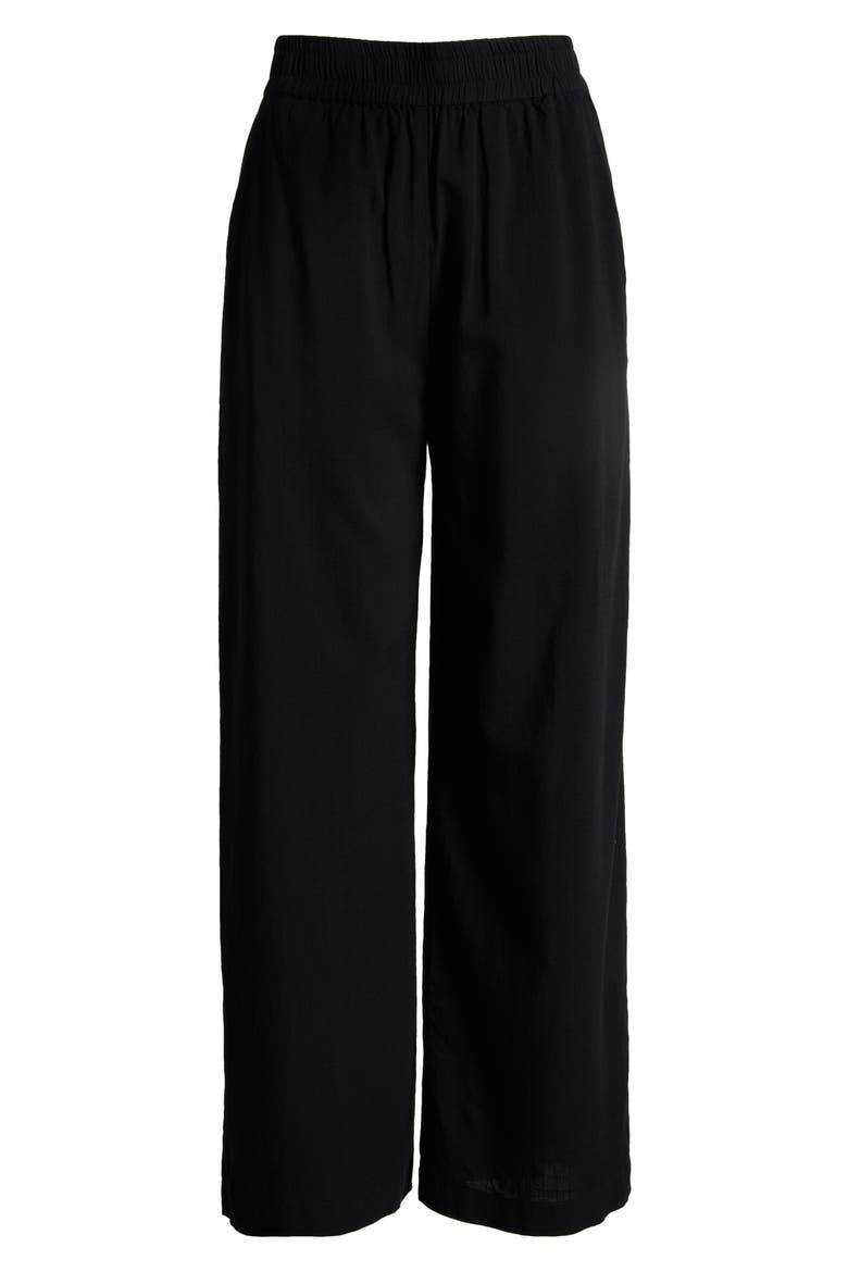 The Allison Wide Leg Pants, Alternate, color, BLACK