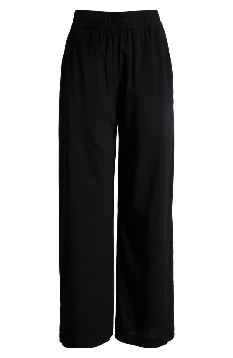 Marine Layer The Allison Wide Leg Pants, Alternate, color, Black