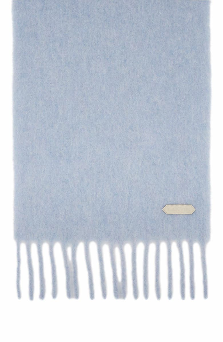 Lanvin fringed Scarf in wool, Alternate, color, Newlanvin Blue
