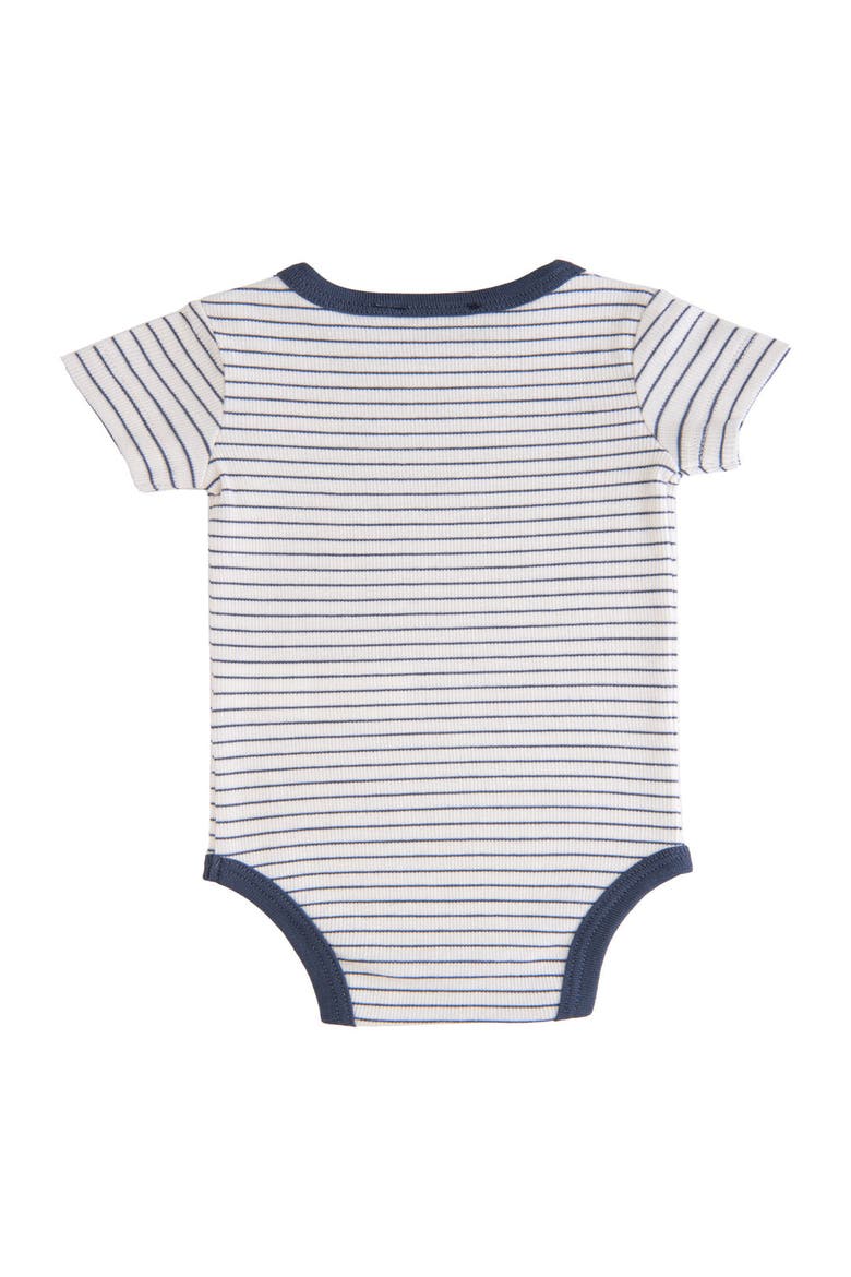 Striped Modal Bodysuit, Alternate, color, Navy