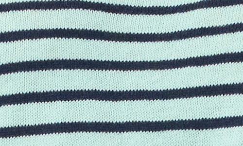 Nic + Zoe Striped Up Supersoft Sweater In Aqua Multi In Aqua Multi