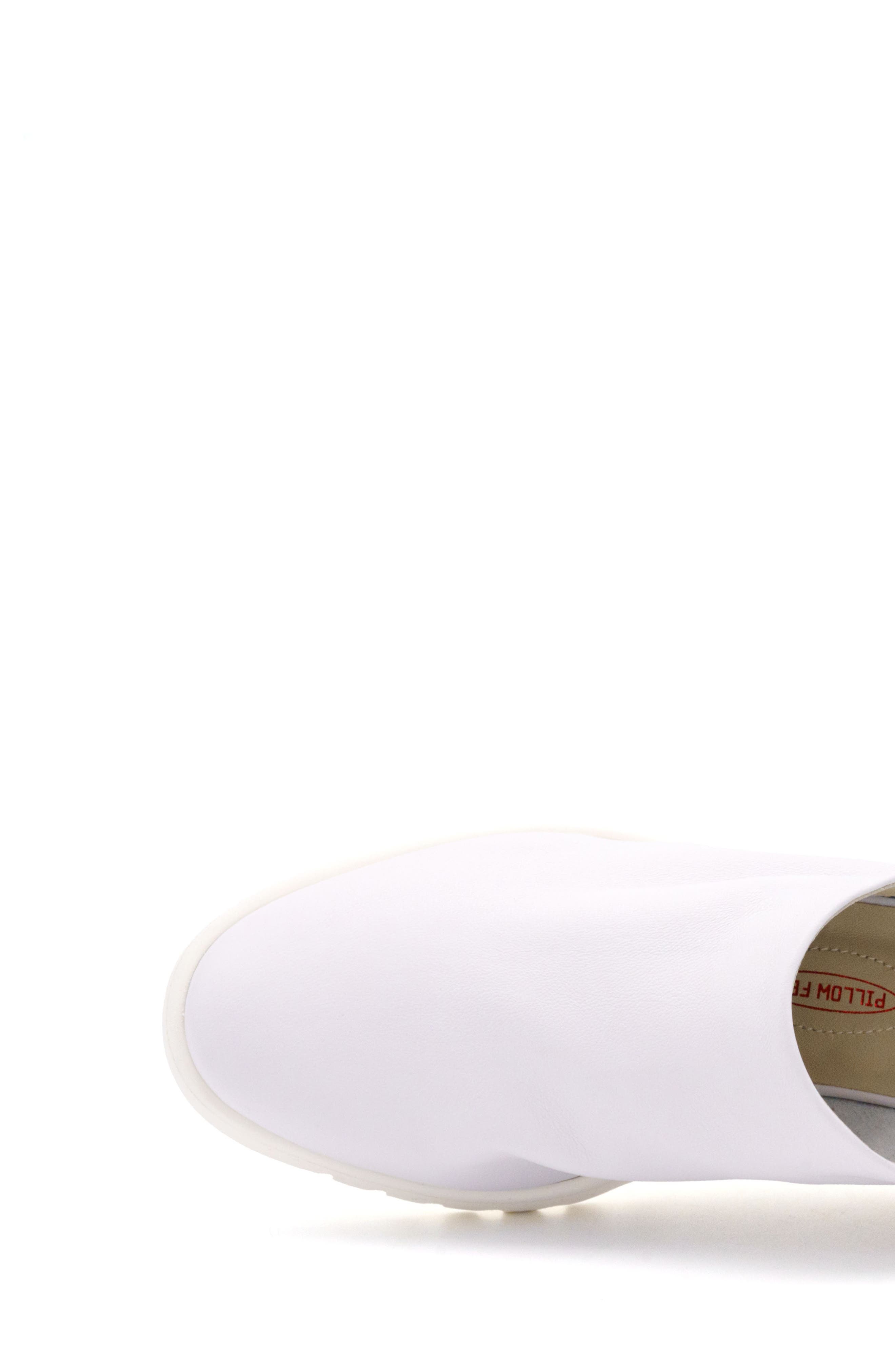 Elettrona Slingback Flat, Alternate, color, WHITE PARMASOFT SILVER ELASTIC