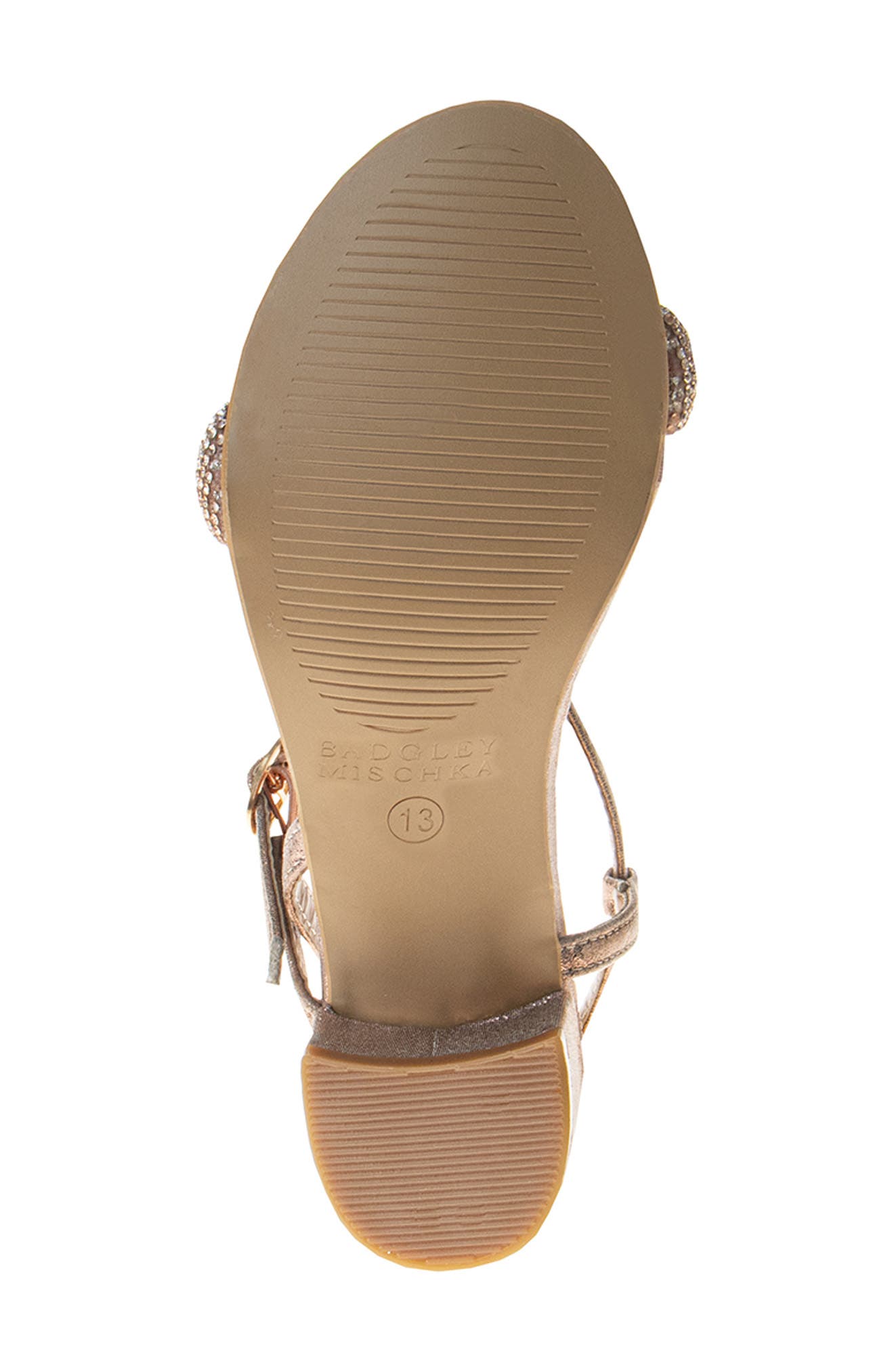Kids' Rhinestone Sandal, Alternate, color, ROSE GOLD
