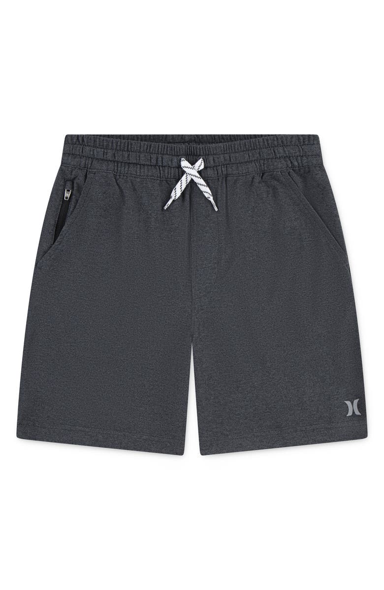 Hurley Kids' H2O-Dri Sunset Knit Shorts, Main, color, Black Heather
