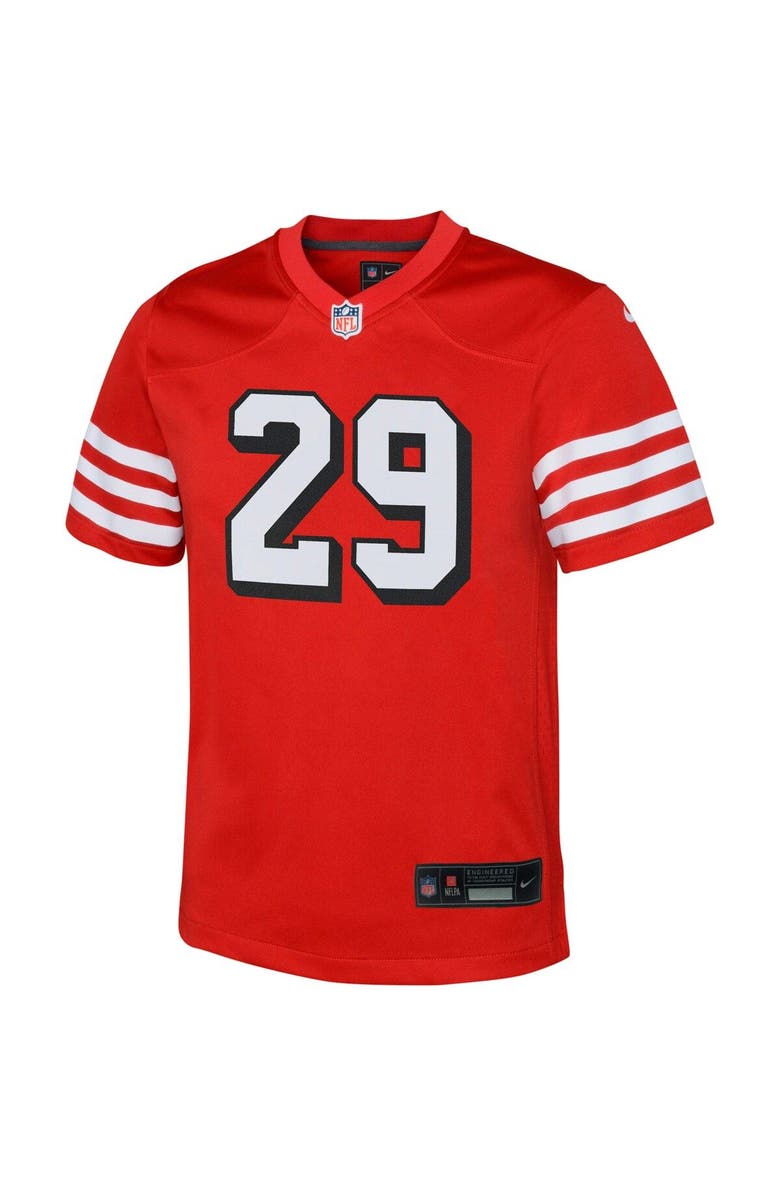 Nike Youth Nike Talanoa Hufanga Scarlet San Francisco 49ers Game Jersey, Alternate, color, 