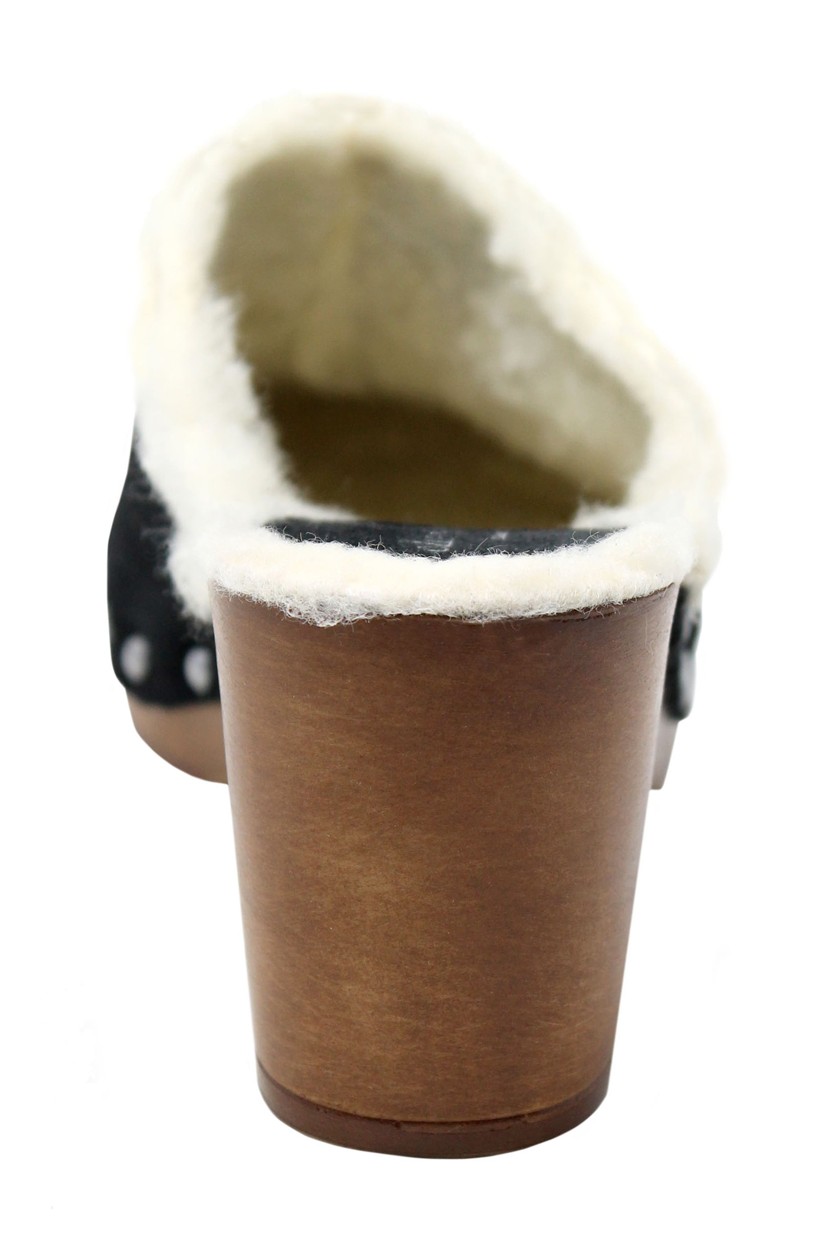 Charles David Livid Faux Shearling Clog, Alternate, color, 