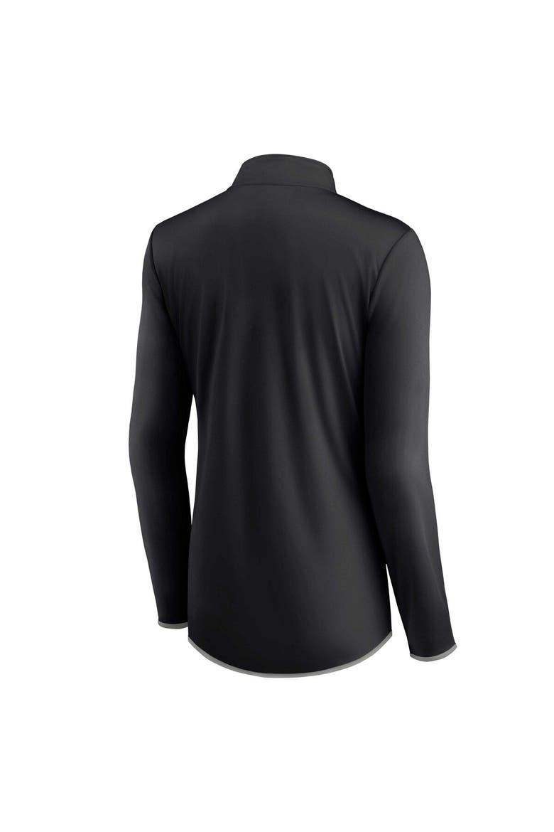 Women's Fanatics Branded Black Chicago White Sox Worth The Drive Quarter-Zip Jacket, Alternate, color, Black