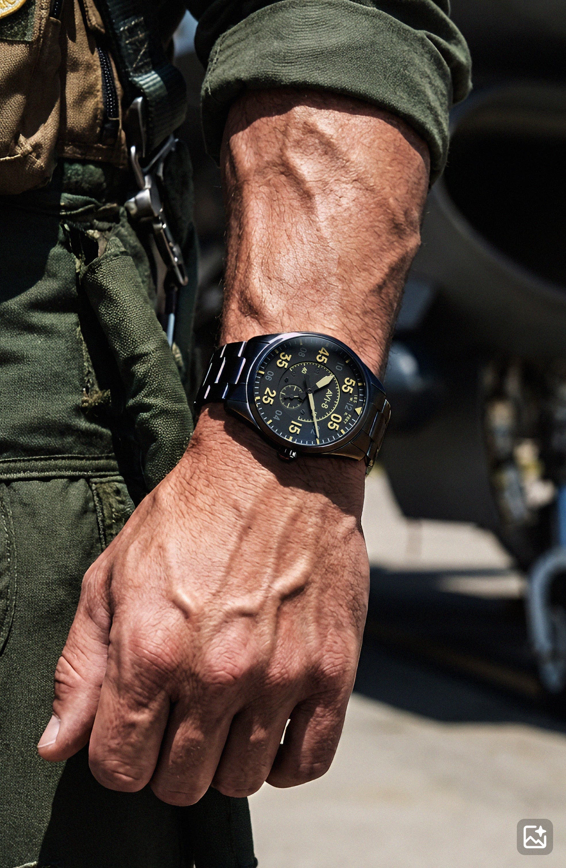 AVI-8 Spitfire Type 300 Eclipse Automatic Bracelet Watch, 42mm (Men ...