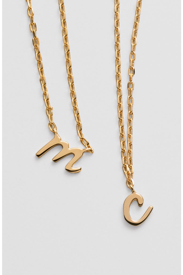 kate spade one in a million initial pendant necklace, Alternate, color, A-GOLD