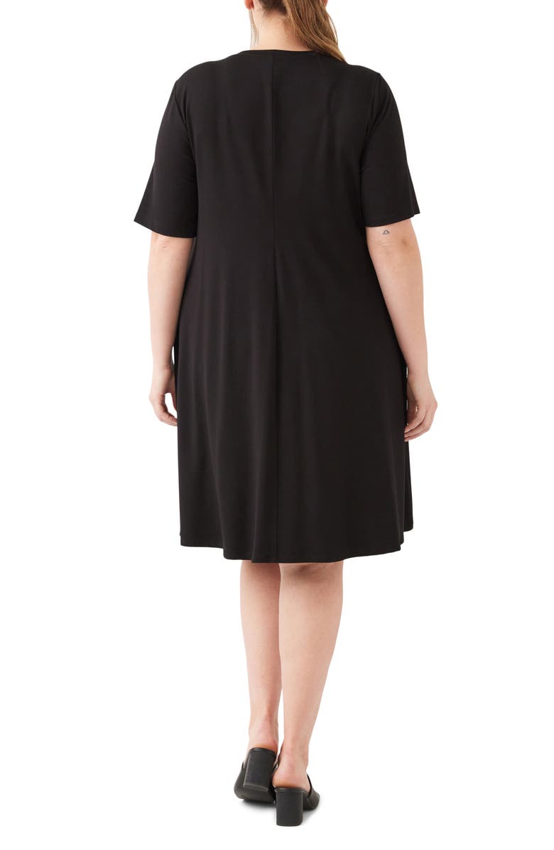 Karen Kane A-Line Jersey Minidress, Alternate, color, Black