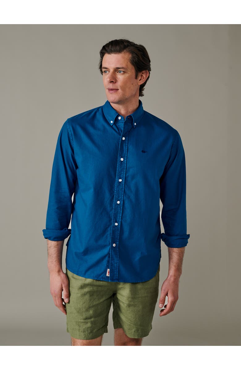 Aubin Horkstow Lightweight Oxford Shirt, Main, color, Bright Blue