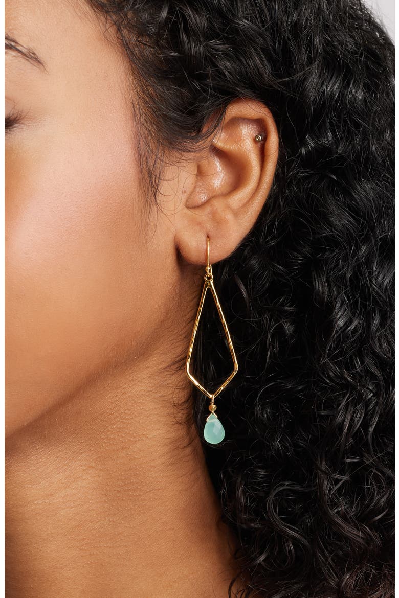 Gigi Drop Earrings, Alternate, color, GOLD