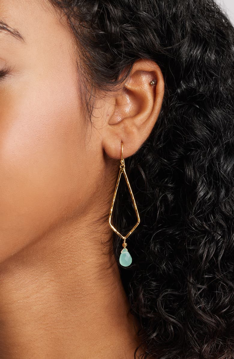 Kiara by Ki-Ele Gigi Drop Earrings, Alternate, color, Gold