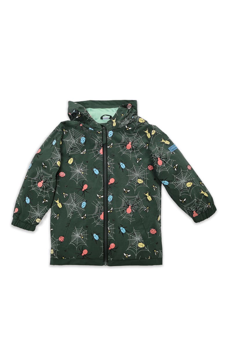 Color Changing Hooded Raincoat, Alternate, color, Green