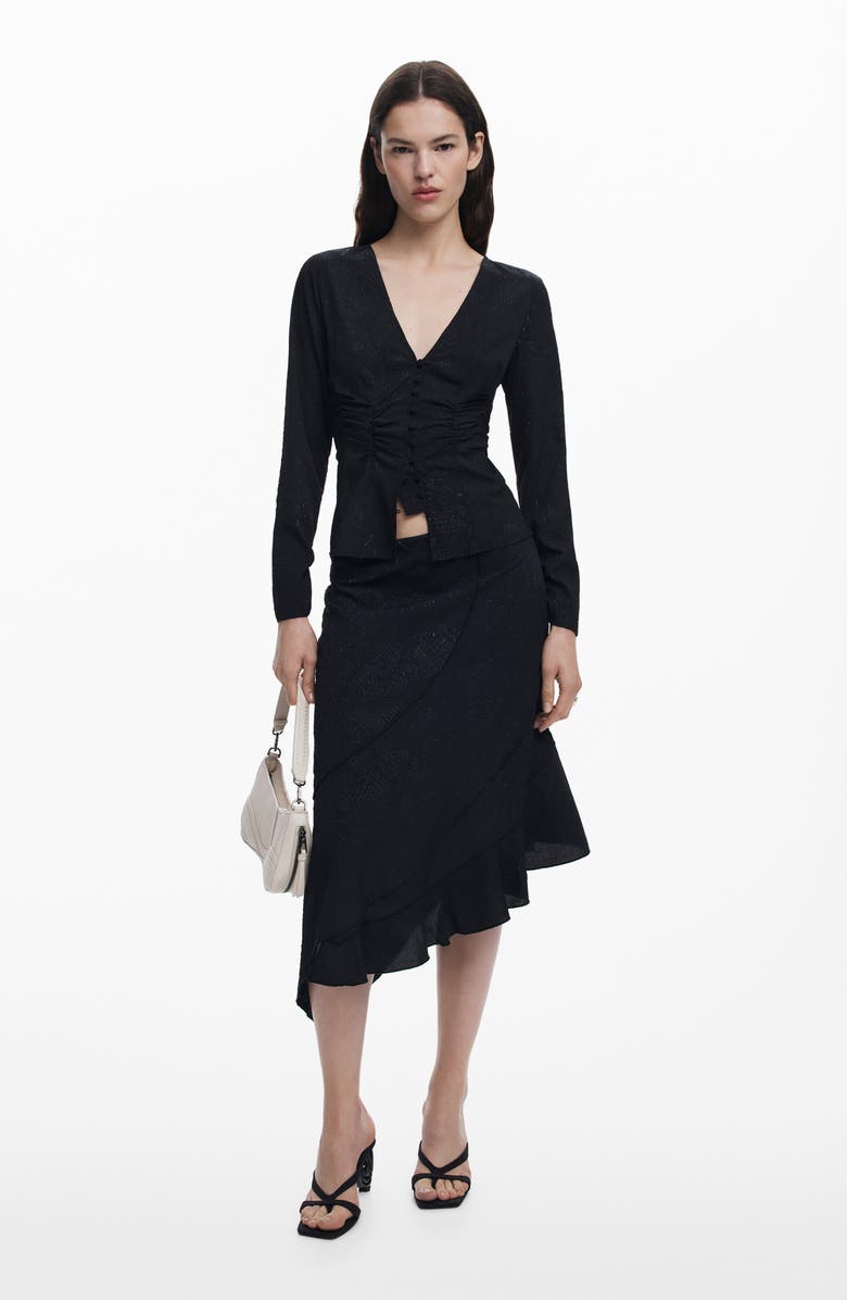 Desigual Ruched Top, Alternate, color, 