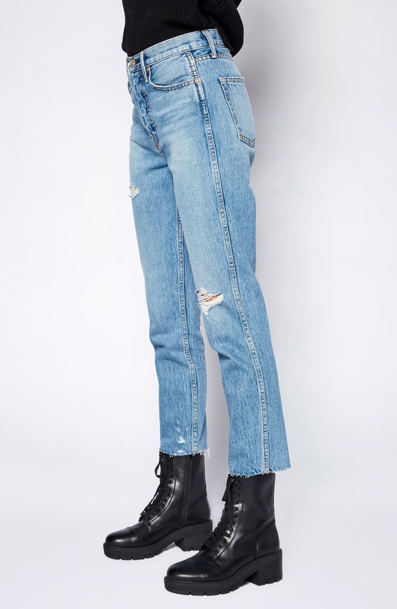 NOEND Eve High Waist Slim Straight Leg Jeans, Alternate, color,