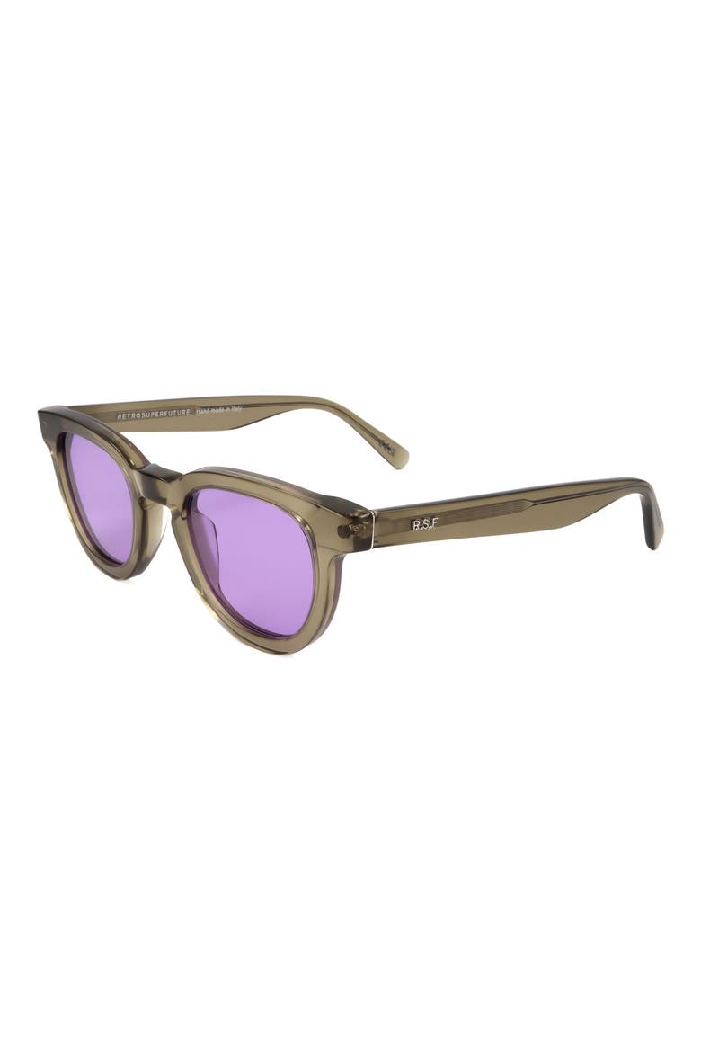 53mm Round Sunglasses, Alternate, color, GREY