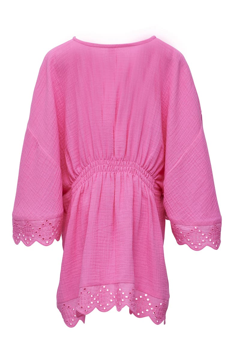 Kids' Bubblegum Beach Cotton Cover-Up, Alternate, color, PINK