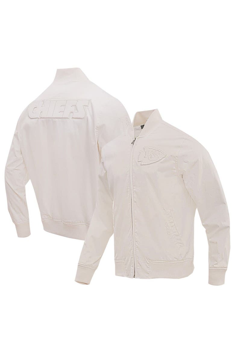 Men's Pro Standard Cream Kansas City Chiefs Neutral Full-Zip Jacket, Main, color, Cream