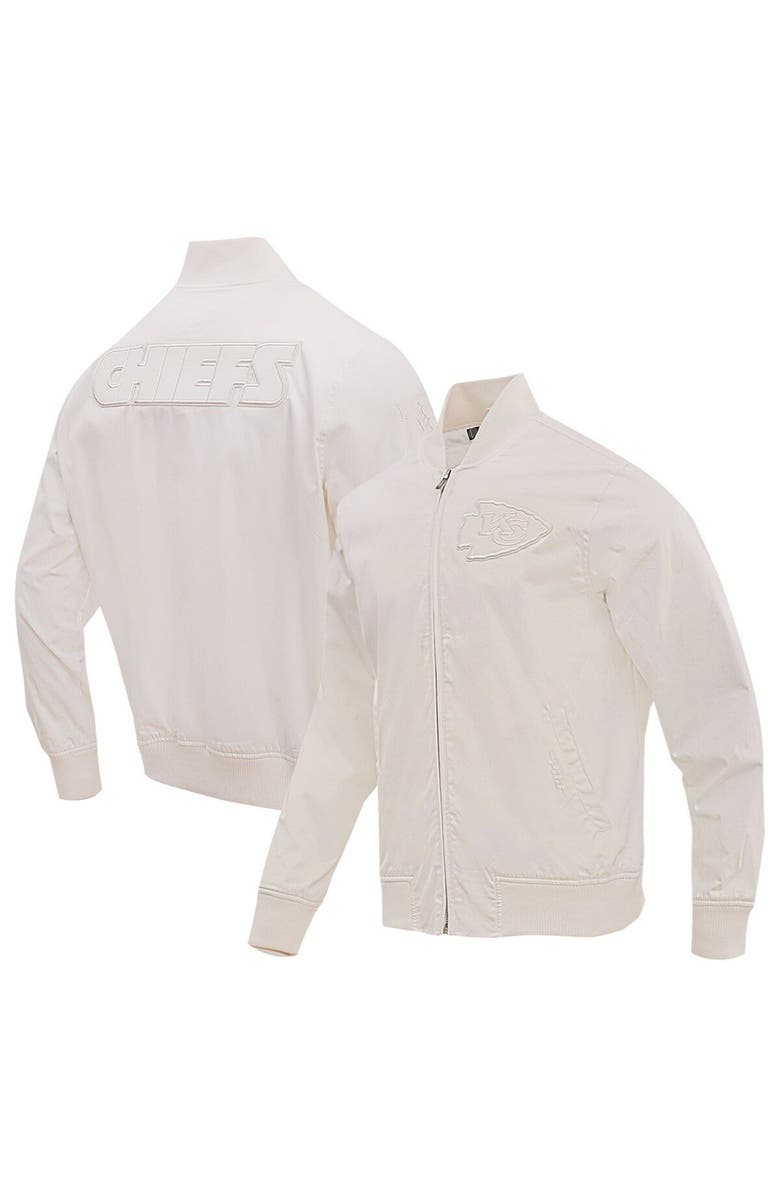PRO STANDARD Men's Pro Standard Cream Kansas City Chiefs Neutral Full-Zip Jacket, Main, color, Cream