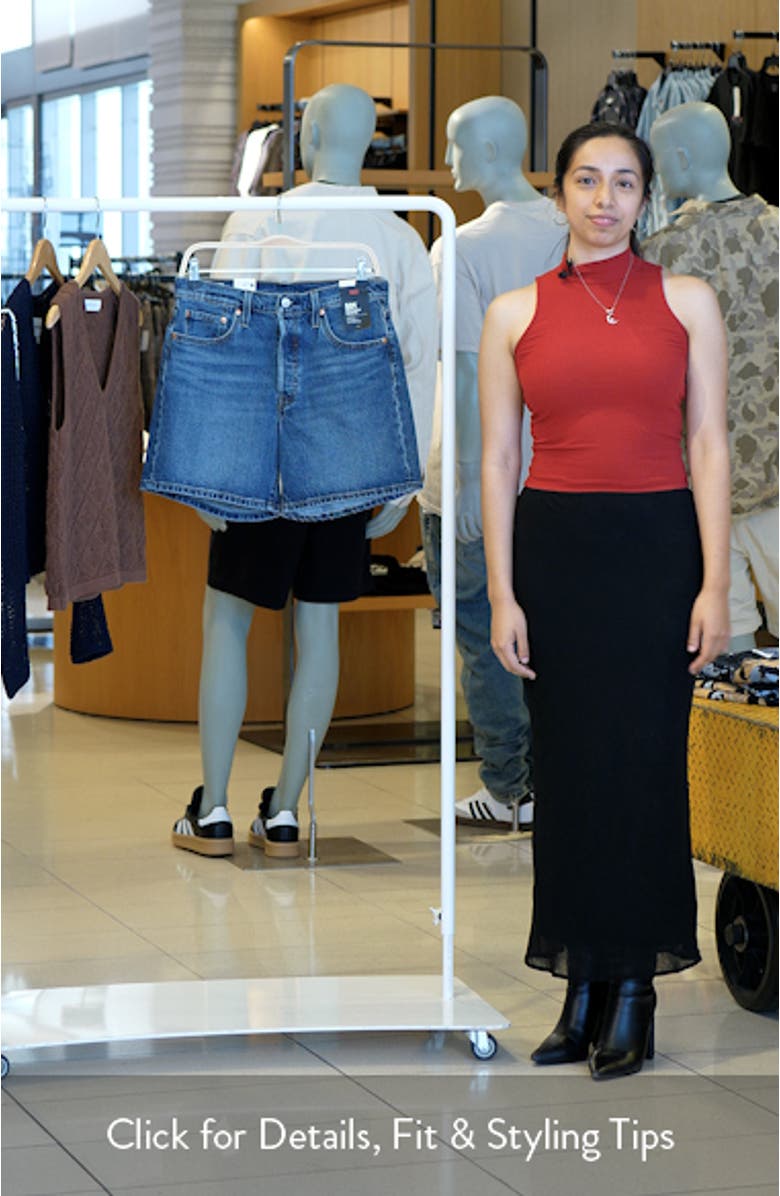 501<sup>®</sup> Mid Thigh Denim Shorts, sales video thumbnail