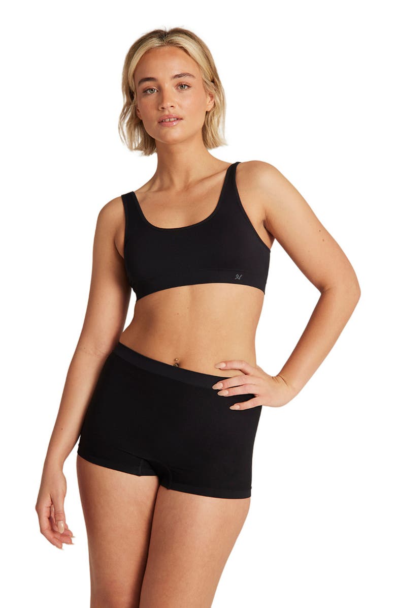 Nudea The Essentials Crop Top - 2 Pack, Alternate, color, Black And Bare 03