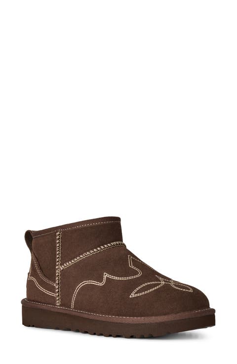 Classic Ultra Mini Western Leather Boot