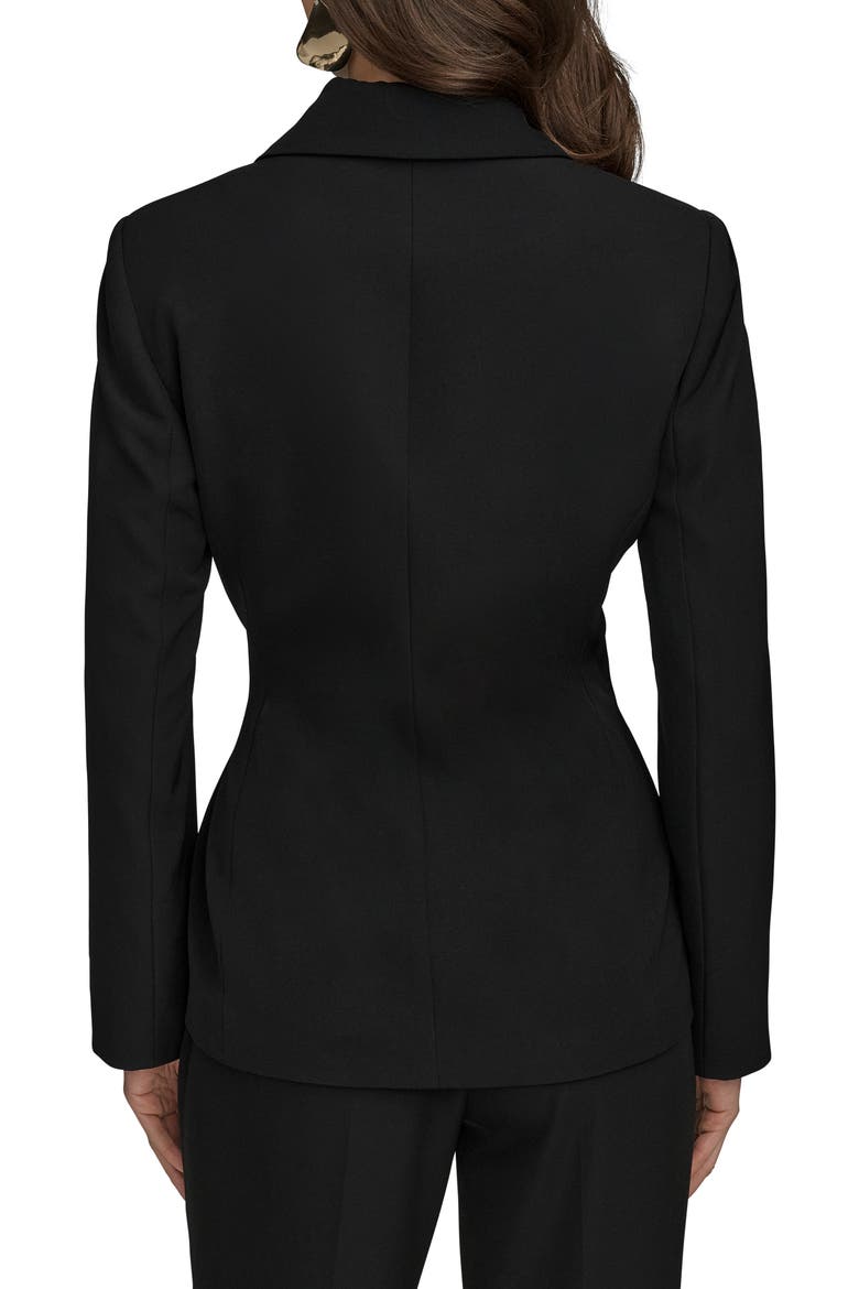 Hardware Side Tie Blazer, Alternate, color, BLACK